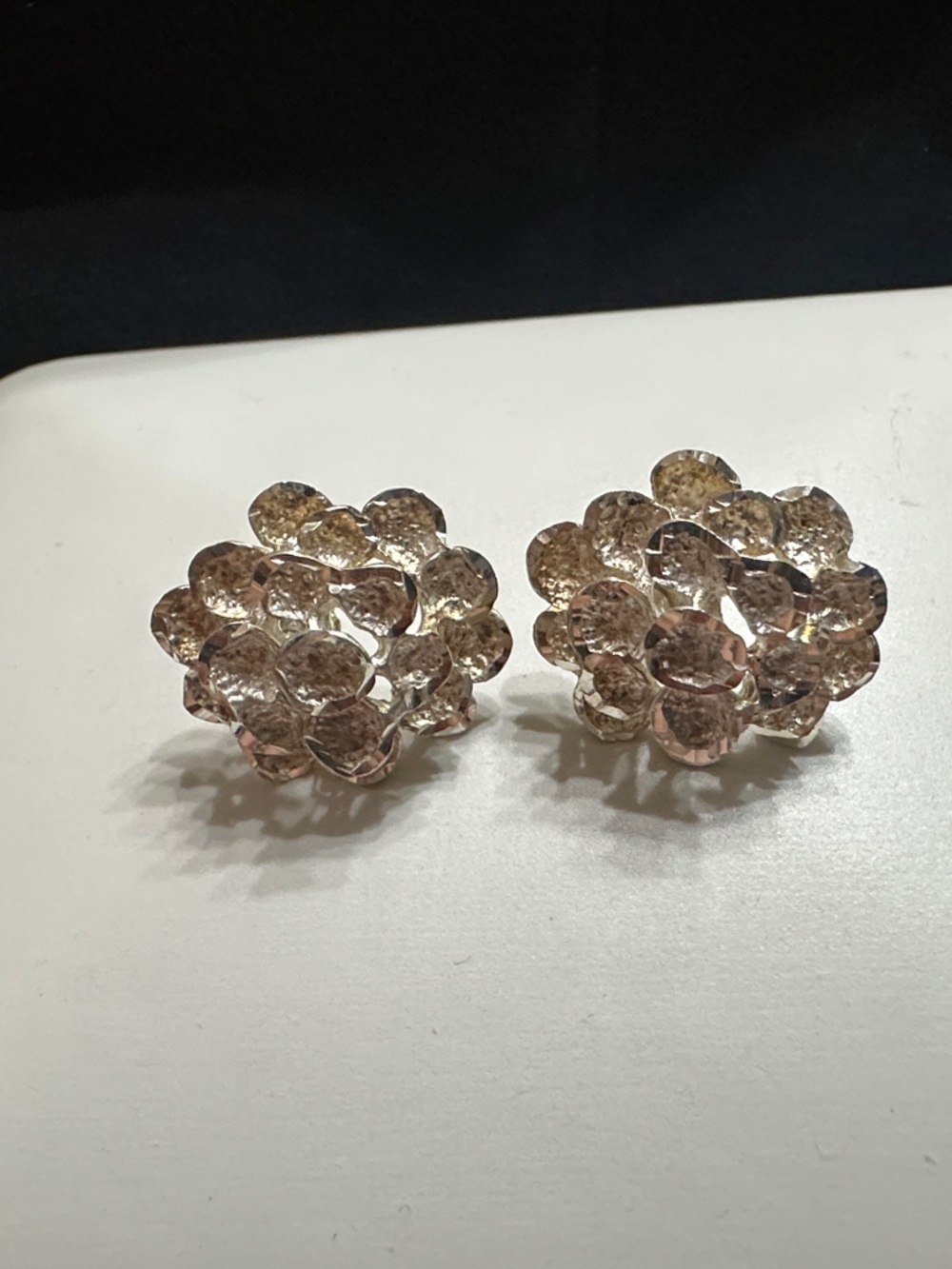 Sterling Silver Nugget Earrings